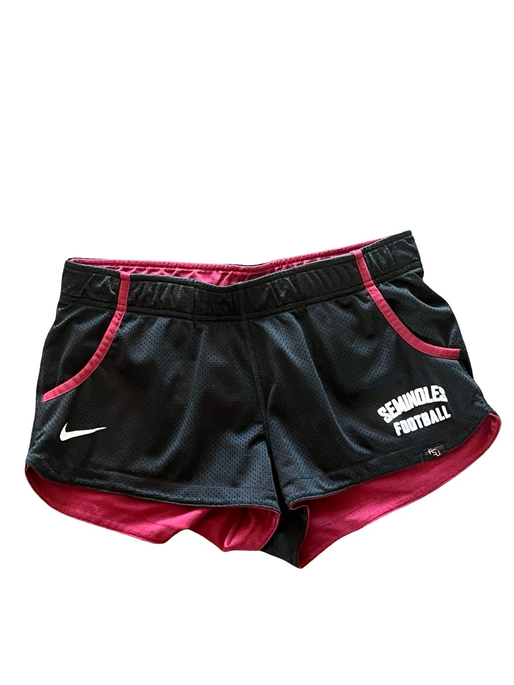 Nike Florida State Seminoles Booty Shorts Black Red | FSU NCAA Game Day Athletic